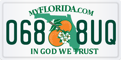 FL license plate 0688UQ