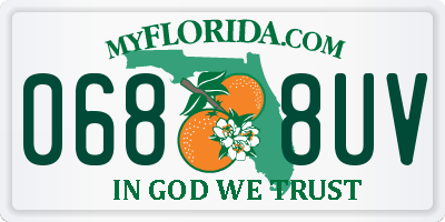 FL license plate 0688UV