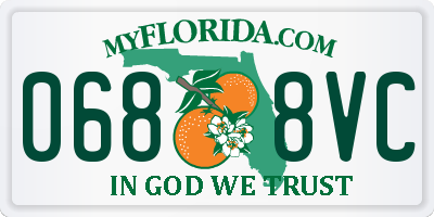 FL license plate 0688VC