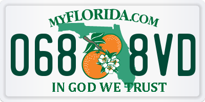 FL license plate 0688VD