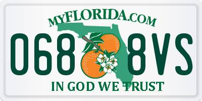 FL license plate 0688VS