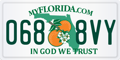 FL license plate 0688VY