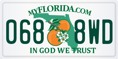 FL license plate 0688WD