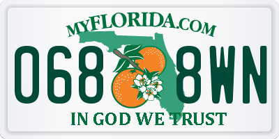FL license plate 0688WN