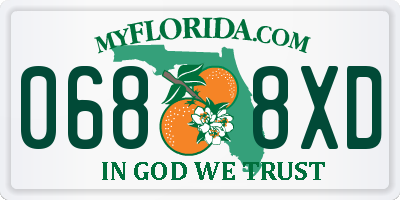 FL license plate 0688XD