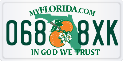 FL license plate 0688XK