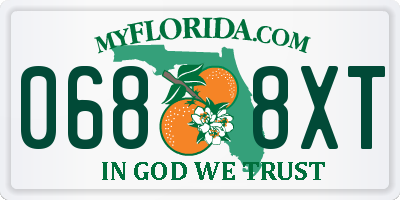 FL license plate 0688XT