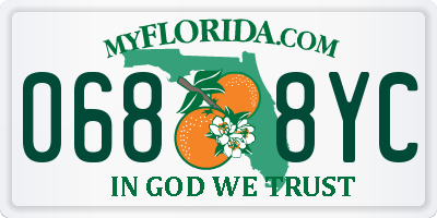 FL license plate 0688YC