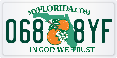 FL license plate 0688YF