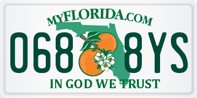 FL license plate 0688YS