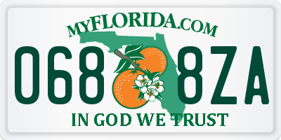 FL license plate 0688ZA