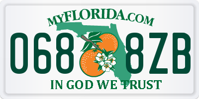 FL license plate 0688ZB