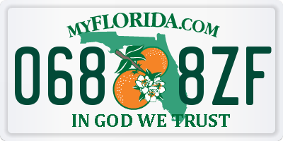FL license plate 0688ZF