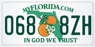 FL license plate 0688ZH