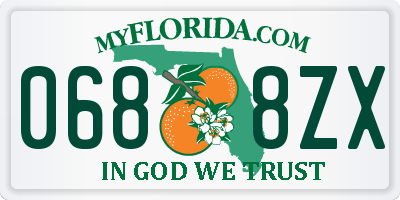 FL license plate 0688ZX