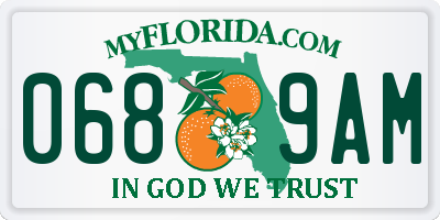 FL license plate 0689AM