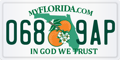 FL license plate 0689AP
