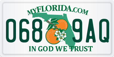 FL license plate 0689AQ