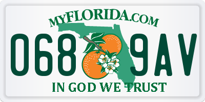 FL license plate 0689AV