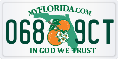 FL license plate 0689CT