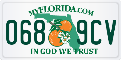 FL license plate 0689CV