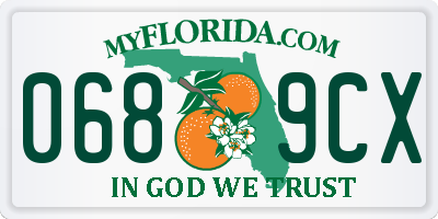 FL license plate 0689CX
