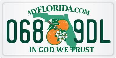 FL license plate 0689DL