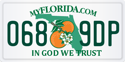 FL license plate 0689DP