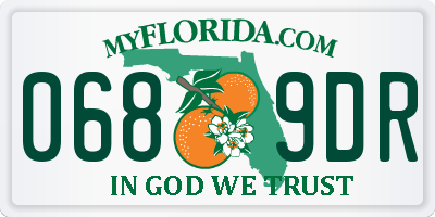 FL license plate 0689DR