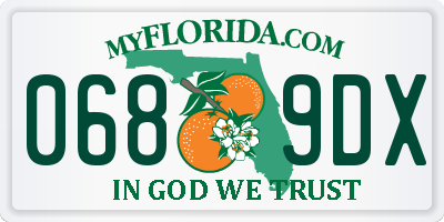 FL license plate 0689DX
