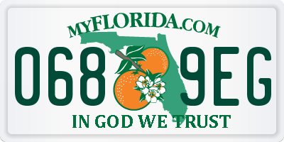 FL license plate 0689EG