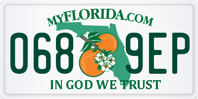 FL license plate 0689EP