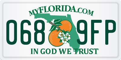 FL license plate 0689FP