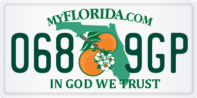 FL license plate 0689GP