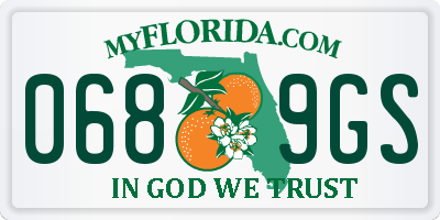 FL license plate 0689GS