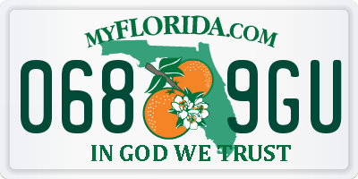 FL license plate 0689GU