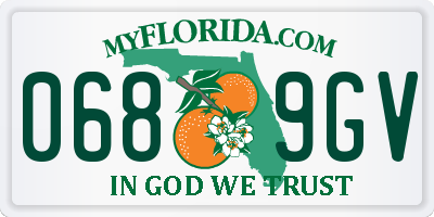 FL license plate 0689GV