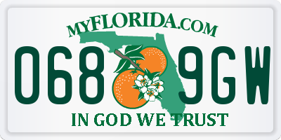 FL license plate 0689GW