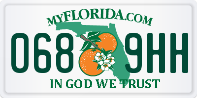 FL license plate 0689HH