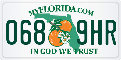 FL license plate 0689HR