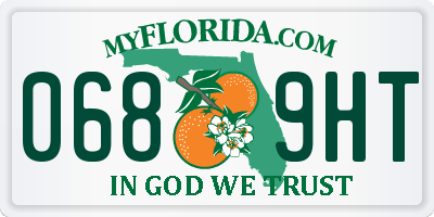 FL license plate 0689HT