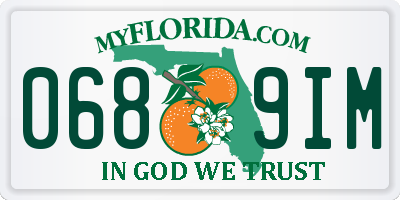 FL license plate 0689IM