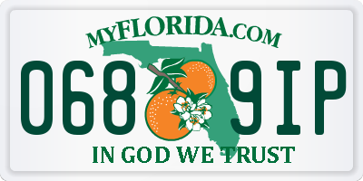 FL license plate 0689IP