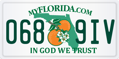 FL license plate 0689IV
