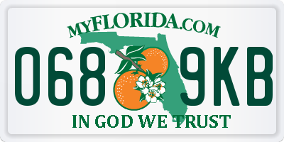 FL license plate 0689KB