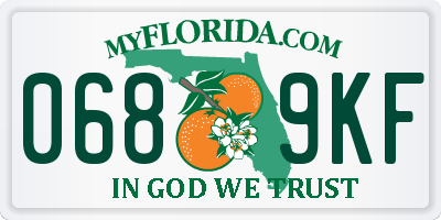 FL license plate 0689KF