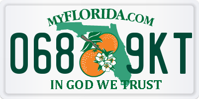 FL license plate 0689KT