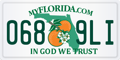 FL license plate 0689LI