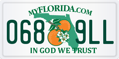 FL license plate 0689LL