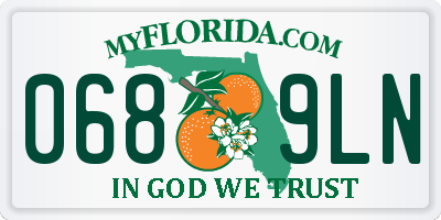 FL license plate 0689LN